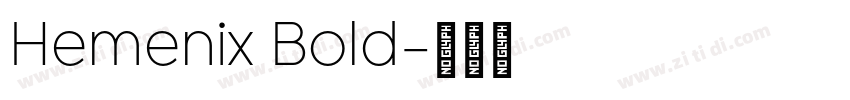 Hemenix Bold字体转换